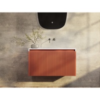 Rimini wall hung bathroom vanity 800mm Potter's Clay