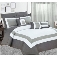 10 piece comforter and sheets set king charcoal