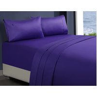 1000tc egyptian cotton 1 fitted sheet and 2 pillowcases double violet