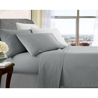 ultra soft microfibre sheet set king silver