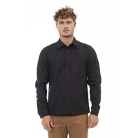 Alpha Studio Men's Gray Wool Shirt - 48 IT