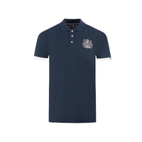 Aquascutum Men's Blue Cotton Polo Shirt - L