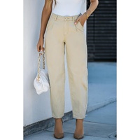 Azura Exchange Solid High Waist Casual Pants - 10 US