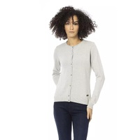 Baldinini Monogram Long Sleeve Shirt with Metal Detail M Women