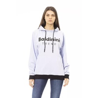 Long Sleeve Fleece Hoodie with Front Logo S Women