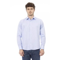 Baldinini Trend Men's Light Blue Cotton Shirt - 44 IT