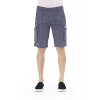 Cargo Shorts with Front Zipper and Button Closure W30 US Men