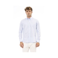 Baldinini Trend Men's Light Blue Cotton Shirt - 44 IT