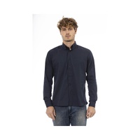 Baldinini Trend Men's Blue Cotton Shirt - 44 IT