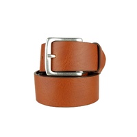 Bikkembergs Leather Belt with Printed Logo 100 cm Men