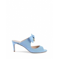 Blue Bow Mule with Low Heel - 37 EU