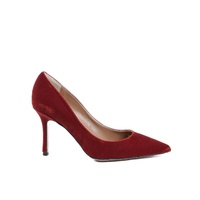 19V69 ITALIA by Versace 1969 abbigliamento sportivo srl Women's Red Velvet High Heel Pump in Red - 37 EU