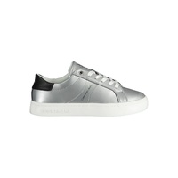 Calvin Klein Women's Silver Cotton Sneaker - 37 EU