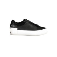 Calvin Klein Women's Black Polyester Sneaker - 38 EU