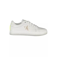 Calvin Klein Women's White Polyester Sneaker - 37 EU