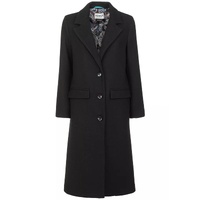 Wool Blend Coat with Front Pockets & Internal Lining 2XL Women