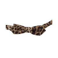 DOLCE & GABBANA Exclusive Bow Tie - Brown Leopard One Size Men