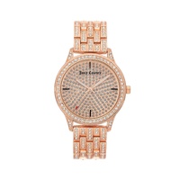 Fashion Rose Gold Analog Watch with Rhine Stone Facing One Size Women