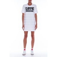 Logo Print Cotton T-Shirt Dress 42 IT Women