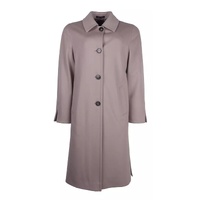 Woven Virgin Wool Coat with Four-Button Design 44 IT Women