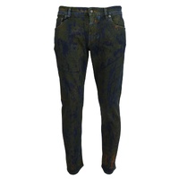 New Dolce & Gabbana Skinny Denim Pants with Logo Details 46 IT Men