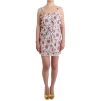 Floral Beach Dress with Waistline Tie 46 IT Women