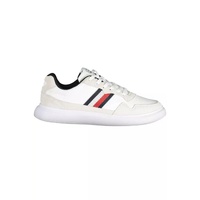 Tommy Hilfiger Men's White Polyester Sneaker - 41 EU