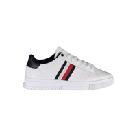 Tommy Hilfiger Men's White Polyester Sneaker - 44 EU