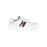 Tommy Hilfiger Men's White Polyester Sneaker - 44 EU