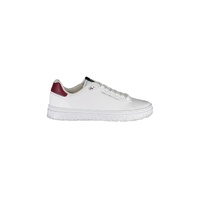 Tommy Hilfiger Men's White Polyester Sneaker - 44 EU