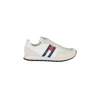 Tommy Hilfiger Men's White Polyester Sneaker - 41 EU