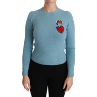 Gorgeous Queen Heart Beaded Crown Embroidery Sweater 36 IT Women