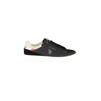 US POLO ASSN Men's Black Polyester Sneaker - 40 EU