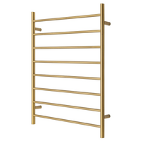 Premium Brushed Gold Towel Rack - 8 Bars, Round Design, AU Standard, 1000x850mm Wide