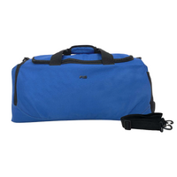 48 Litre FIB Sports Duffle Bag Duffel Gym Canvas Travel Foldable - Blue