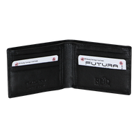 Futura Mens RFID Slim Genuine Leather Wallet - Black