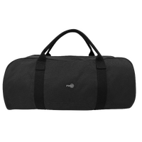 FIB Barrell Duffle Bag Travel Cotton Canvas Sports Luggage - Black