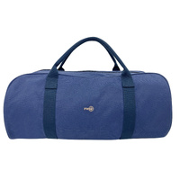 FIB Barrell Duffle Bag Travel Cotton Canvas Sports Luggage - Blue