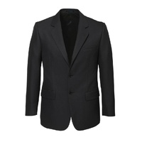 Mens 2 Button Classic Plain Suit Jacket Bamboo Blend Business Wedding  - Charcoal - 102