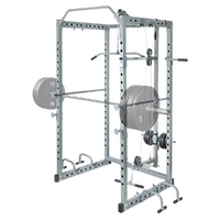 Power Rack Squat Cage Stands w Lat Pulldown Home Gym