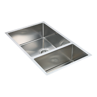 715x440mm Handmade Stainless Steel Undermount / Topmount Kitchen Sink with Waste