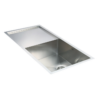 960x450mm Handmade Stainless Steel Undermount / Topmount Kitchen Sink with Waste