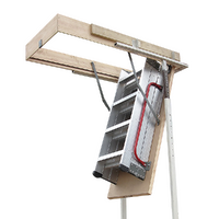 Deluxe Aluminium Attic Loft Ladder - 2700mm to 3050mm