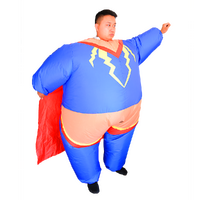 Super Hero Fancy Dress Inflatable Suit - Fan Operated Costume