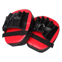 2 x Thai Boxing Punch Focus Gloves Kit Training Red & Black