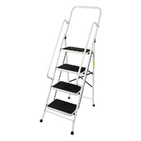 Foldable Non Slip 4 Step Steel Ladder