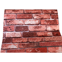 10m 3D Red Brick Print Theme Wallpaper