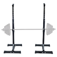 Pair of Adjustable Squat Rack Sturdy Steel Barbell Bench Press Stands GYM/HOME