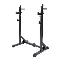 Commercial Squat Rack Adjustable Pair Fitness Exercise Weight Lifting Gym Barbell Stand