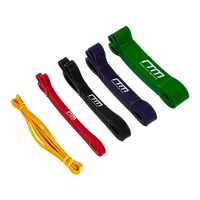 Resistance Band Loop Set of 5 Heavy Duty Gym Yoga Workout